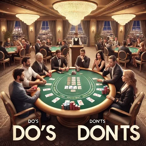 etiqueta de poker dos donts