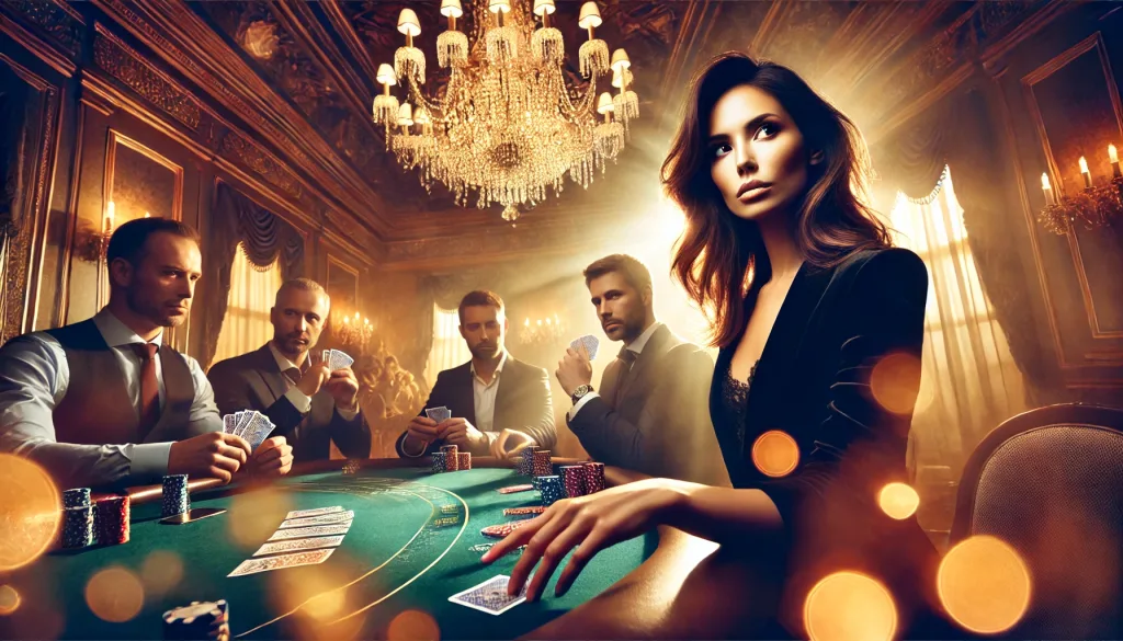 Femme calme poker