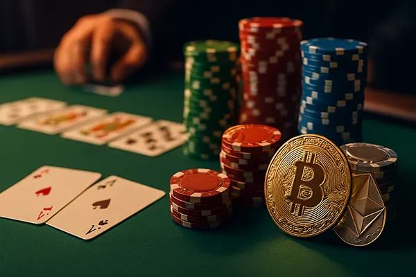 Crypto poker gameplay