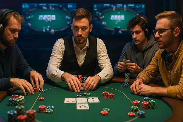 Competitive poker tournament
