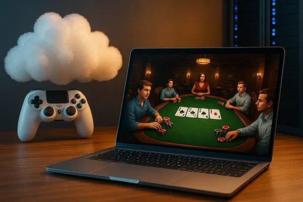 Online poker table