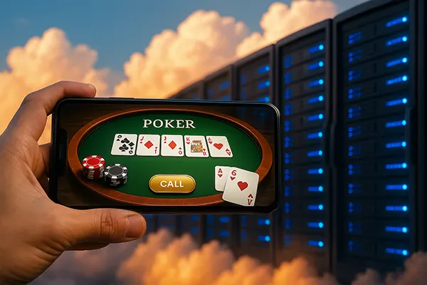 Online poker table